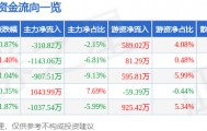 股票行情快报：天虹股份（002419）1月30日主力资金净卖出310.82万元